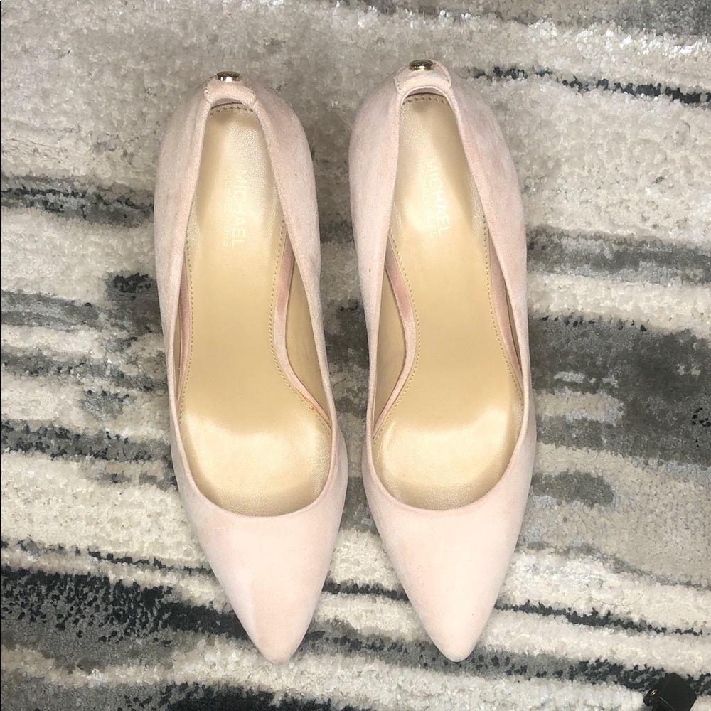 Michael Kors Blush suede Pointed Toe Heels